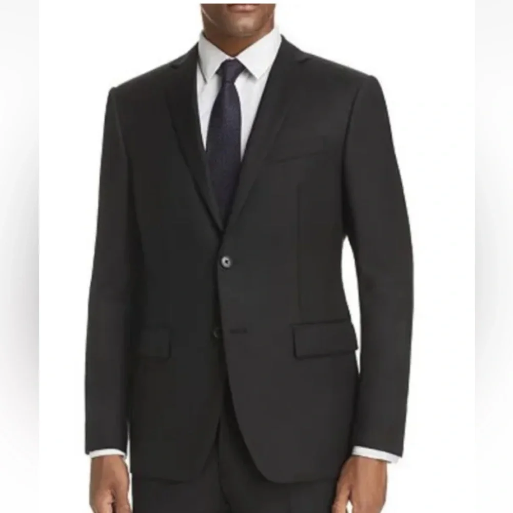 John Varvatos Slim Fit Wool Suit Jacket in Dark Navy Size 46 R $448